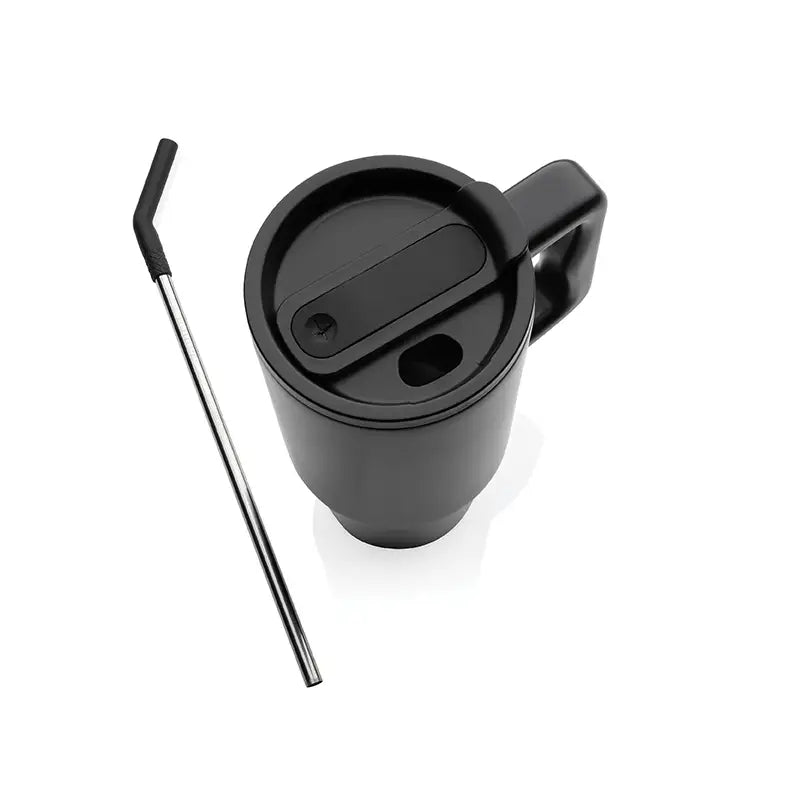 Pahar Deluxe din oțel inoxidabil, 900 ml – Negru