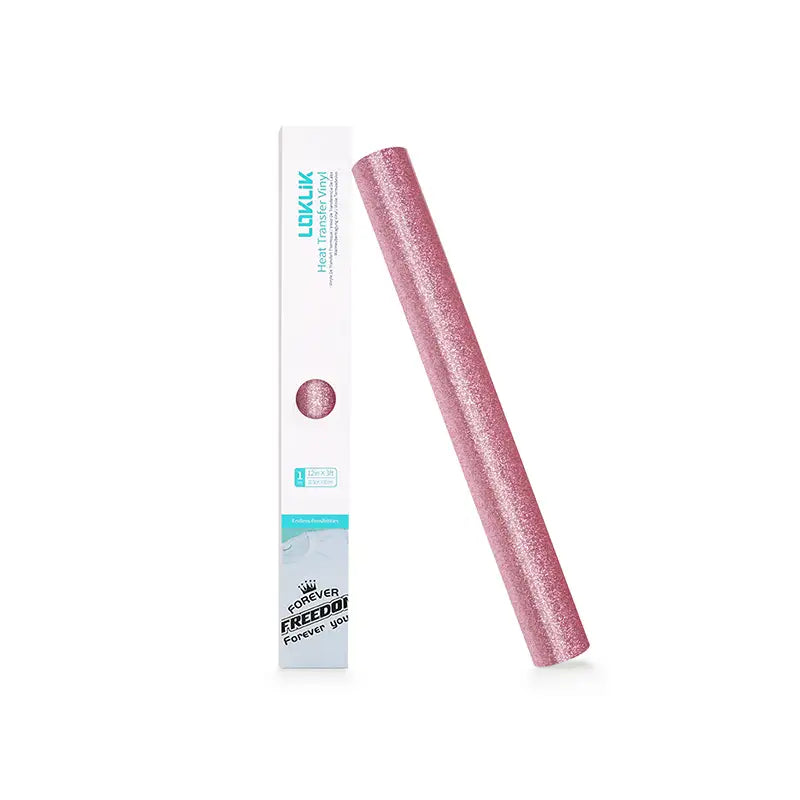 Vinil termotransferabil cu sclipici – Roz – 30,5 x 90 cm