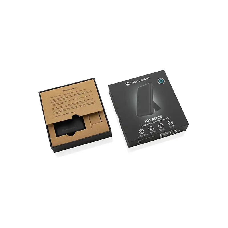 5 000 mAh-s powerbank – fekete